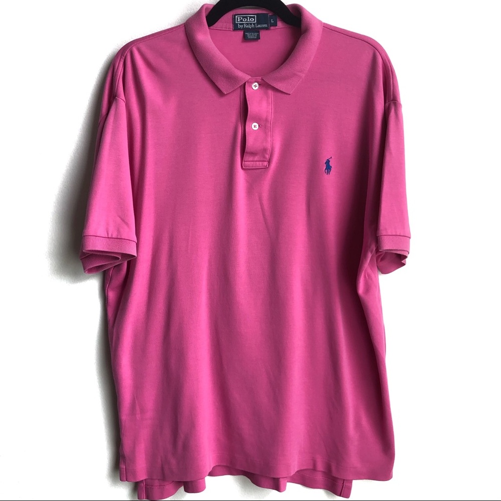 Polo by Ralph Lauren Pink Polo Shirt| Blue Horse